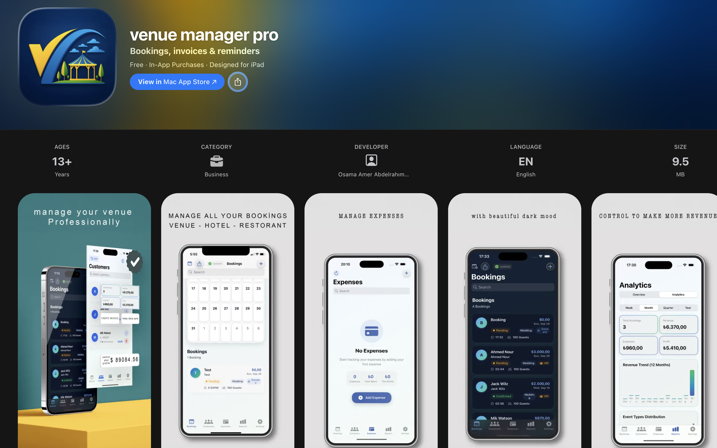 📱 Venue Manager Pro 